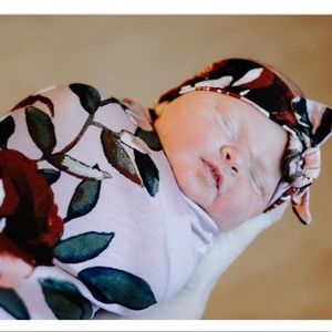Milkmaid Goods Swaddle and Headband. NEW!